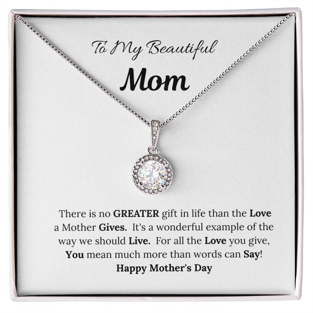 To My Beautiful Mom/Mother's Day Hope Necklace