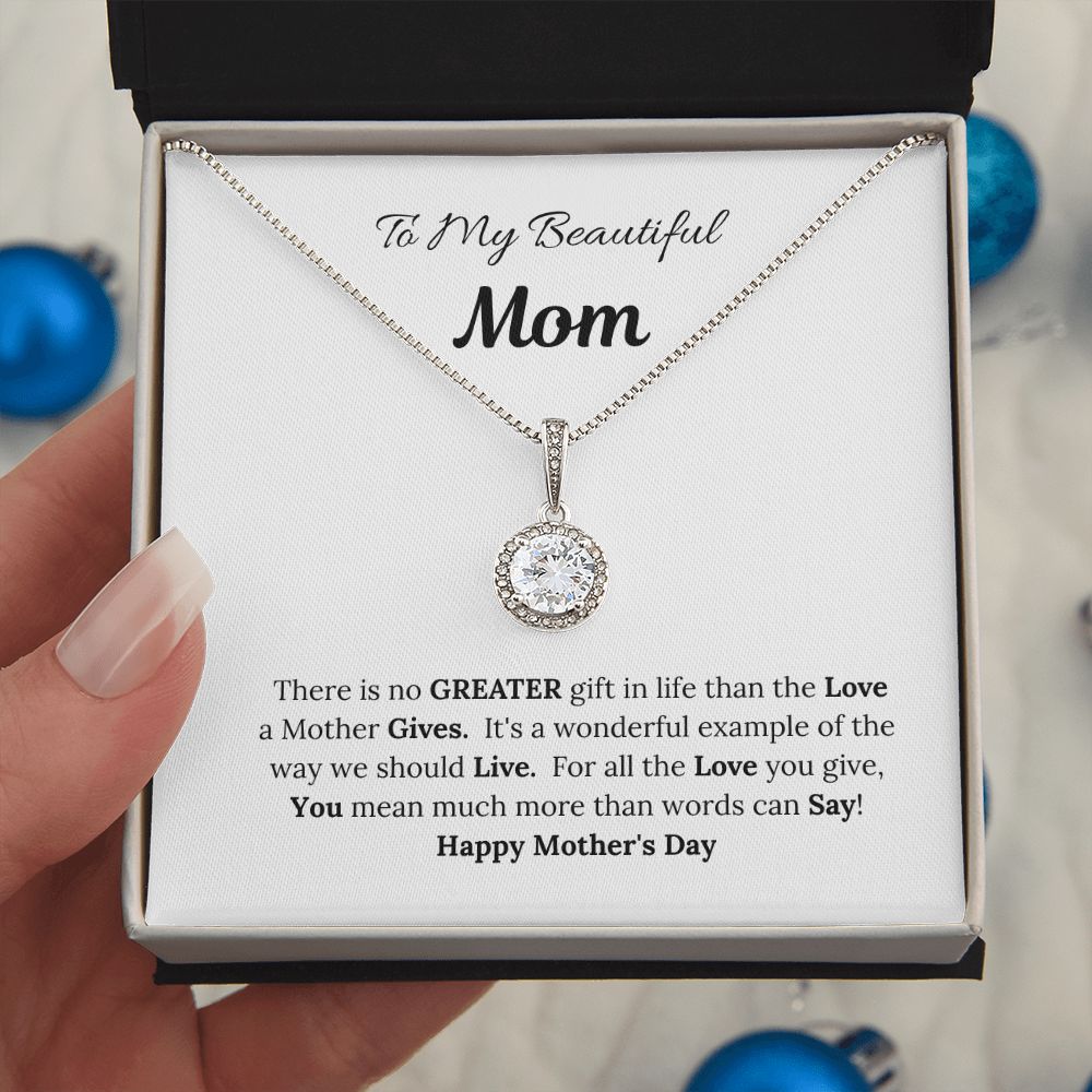 To My Beautiful Mom/Mother's Day Hope Necklace