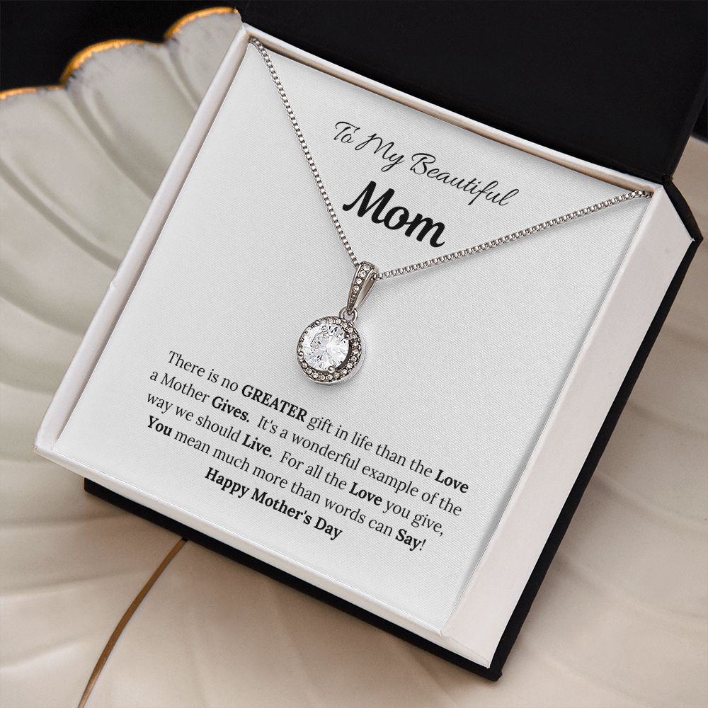 To My Beautiful Mom/Mother's Day Hope Necklace