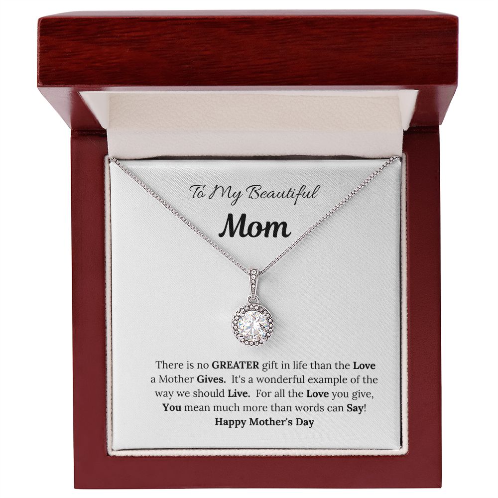 To My Beautiful Mom/Mother's Day Hope Necklace