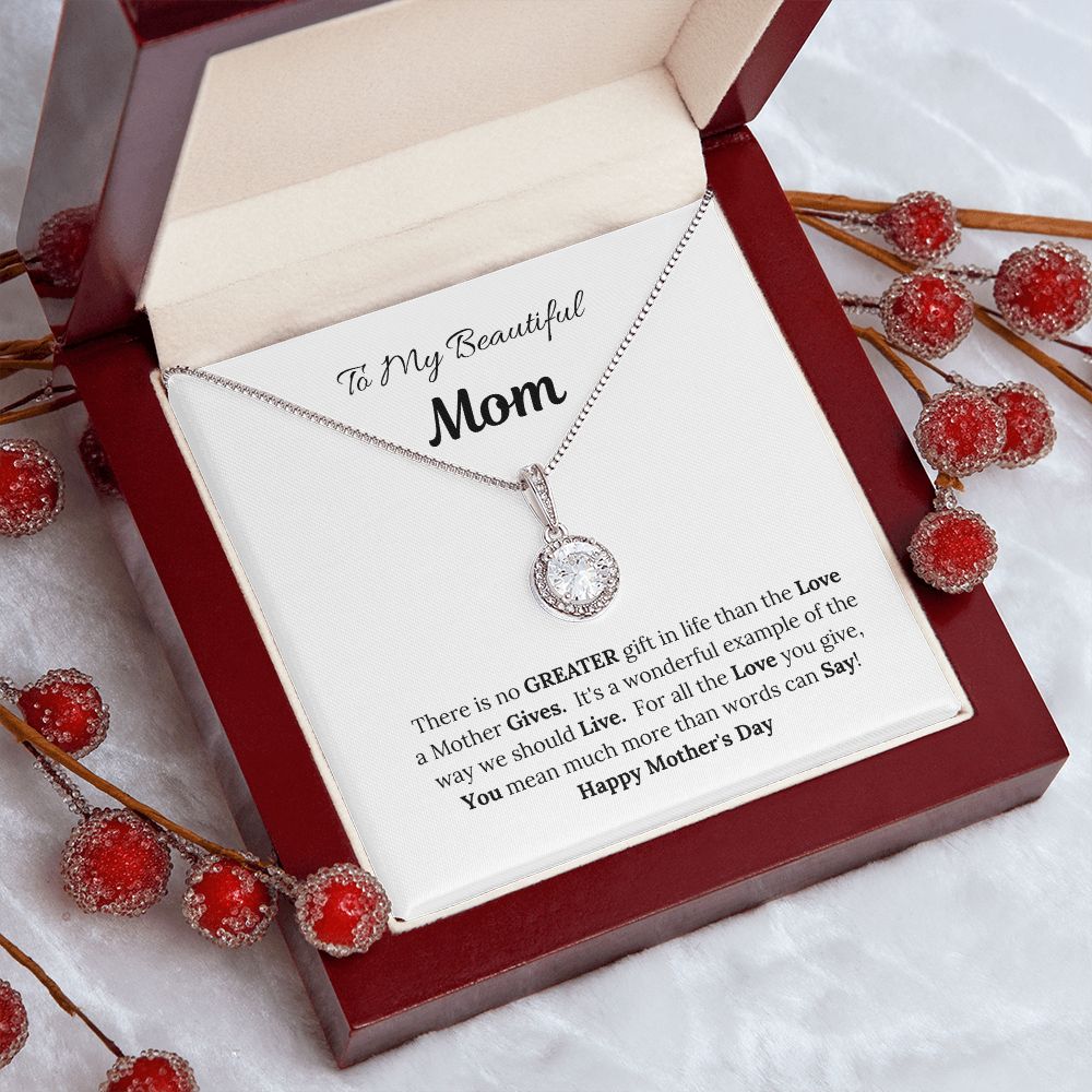To My Beautiful Mom/Mother's Day Hope Necklace